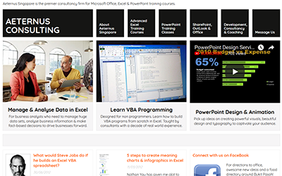 Aeternus Consulting 2012 website